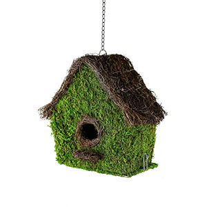 Green Moss Birdhouse - Emily