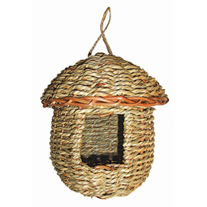 Woven Rope Acorn Roosting Pockets with Roof